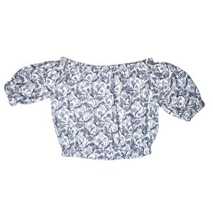 Cupcakes and Cashmere Off Shoulder Balloon Sleeve Top Womens XL